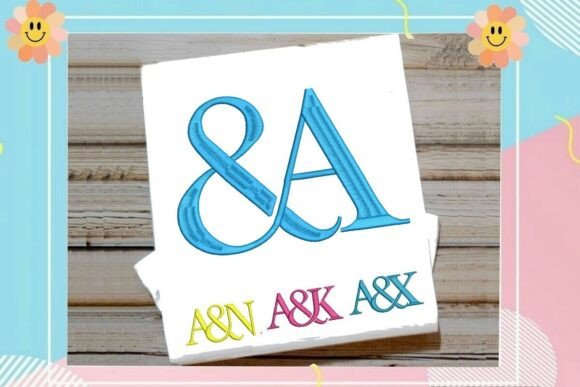 Interlocking Ampersand Monogram: A Timeless Font for Lasting Impressions