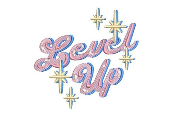Level Up Retro Design: A Bold Embroidery Statement