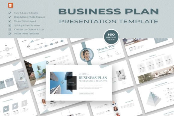 Minimalist Business Plan Presentation: Clarity in Design