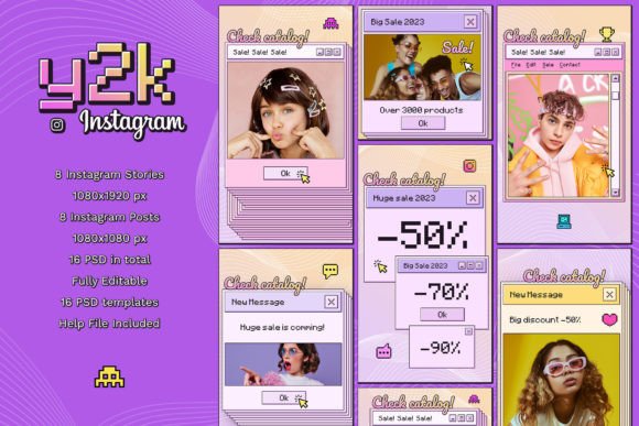 Relive the Y2K Vibe with These Fun Instagram Templates