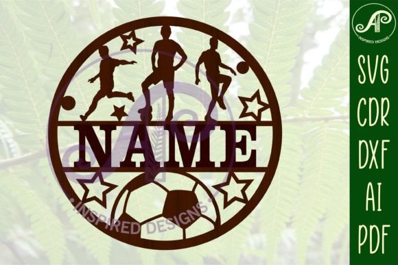 Score Big with the Ultimate Male Soccer Name Sign SVG