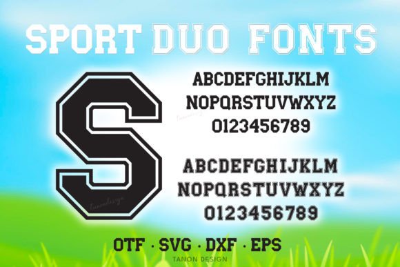 Sport Duo Fonts and SVG Cut File: A Design Game-Changer